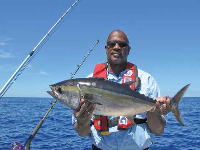 Stan Singleton Offshoreblackfin tuna, caught on black bart lure