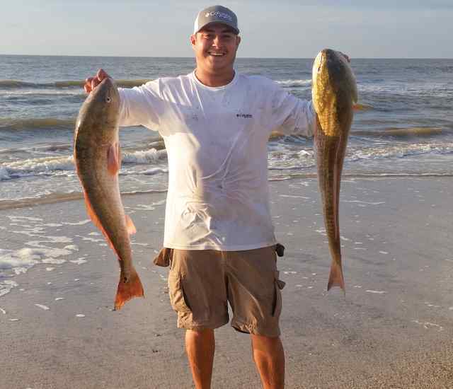 Jonathan Arizmendez 38" & 36" reds, first big fish!