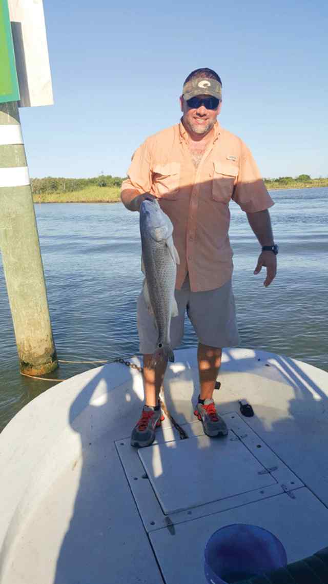 Jamie Hanzik Colorado River, Matagorda - 28" first redfish!