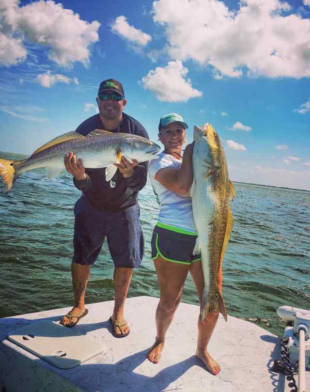 Wes & Katie McKinney Laguna Madre - redfish CPR