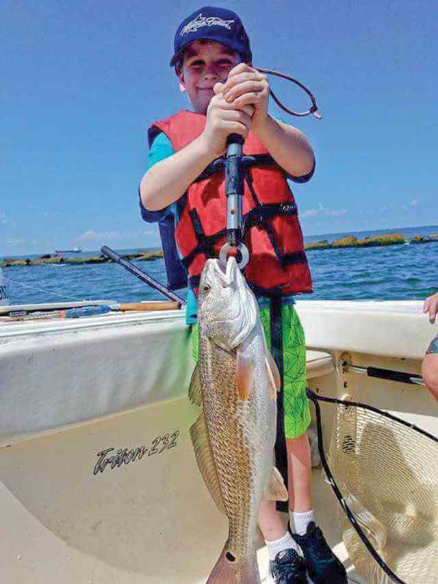 Nicholas Cottingham Galveston jetties - 24" slot red