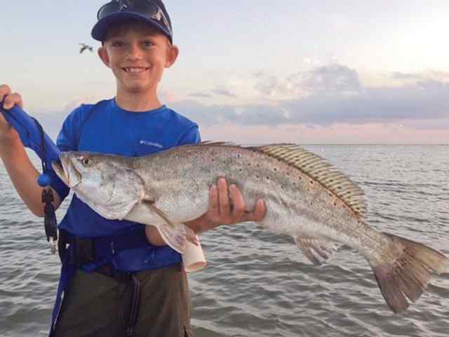 Brody Hobson trout, first catch while wading!