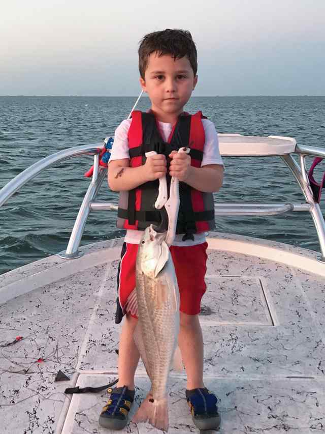 Azael Pulido Port Mansfield - first redfish!