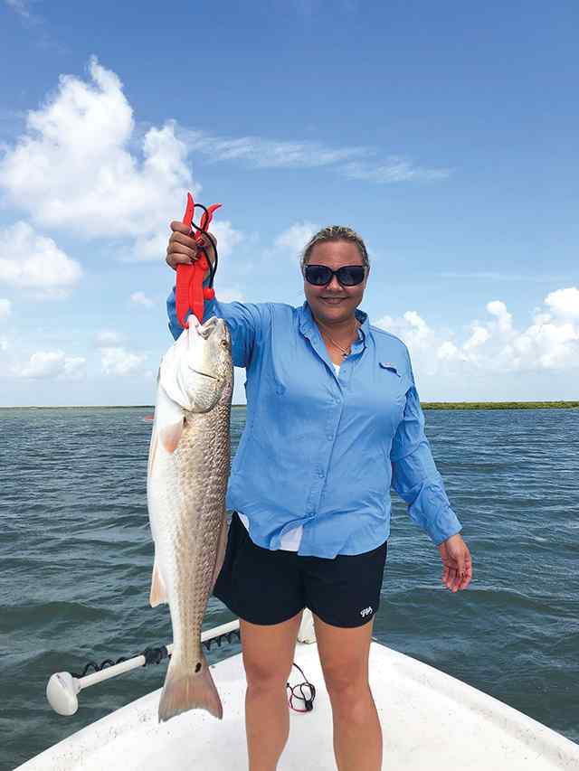 Bobbi Santana Aransas Bay - 29" redfish CPR