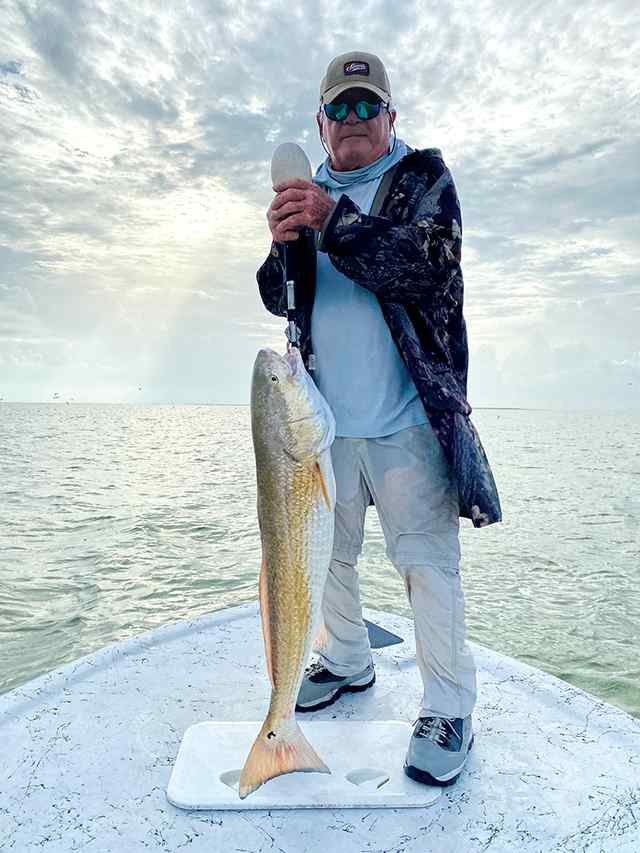 Carl Hooker Alazan Bay - ~20 lb redfish CPR, caught on soft plastic