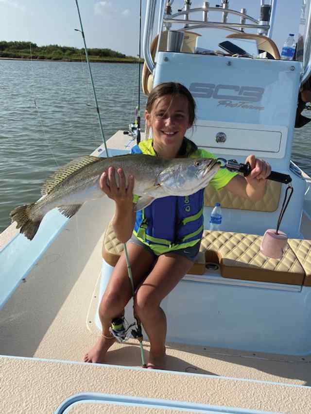 Morgan Barretto Port Mansfield - 6 lb personal best trout!