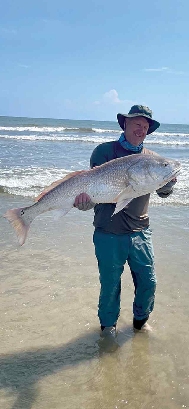 Mark Smith West Galveston Surf - bull red
