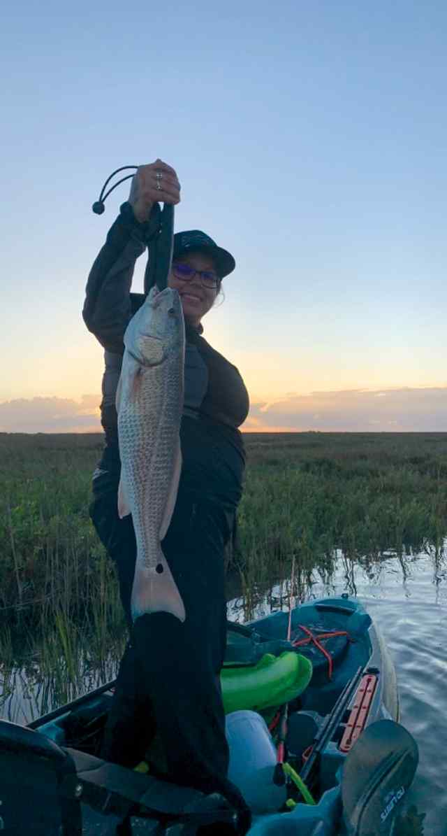 Christina Sauceda Charles Bay - 25" redfish