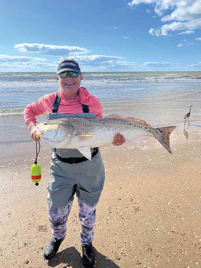 Melody Medders Sargent Beach - 42" first bull red! CPR