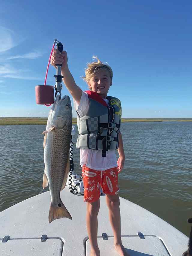 Davis Saunders Greens Lake, West Bay - 23" redfish
