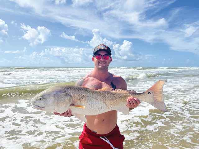 Rambo White Matagorda Beach - 43" personal best red! Caught on mullet