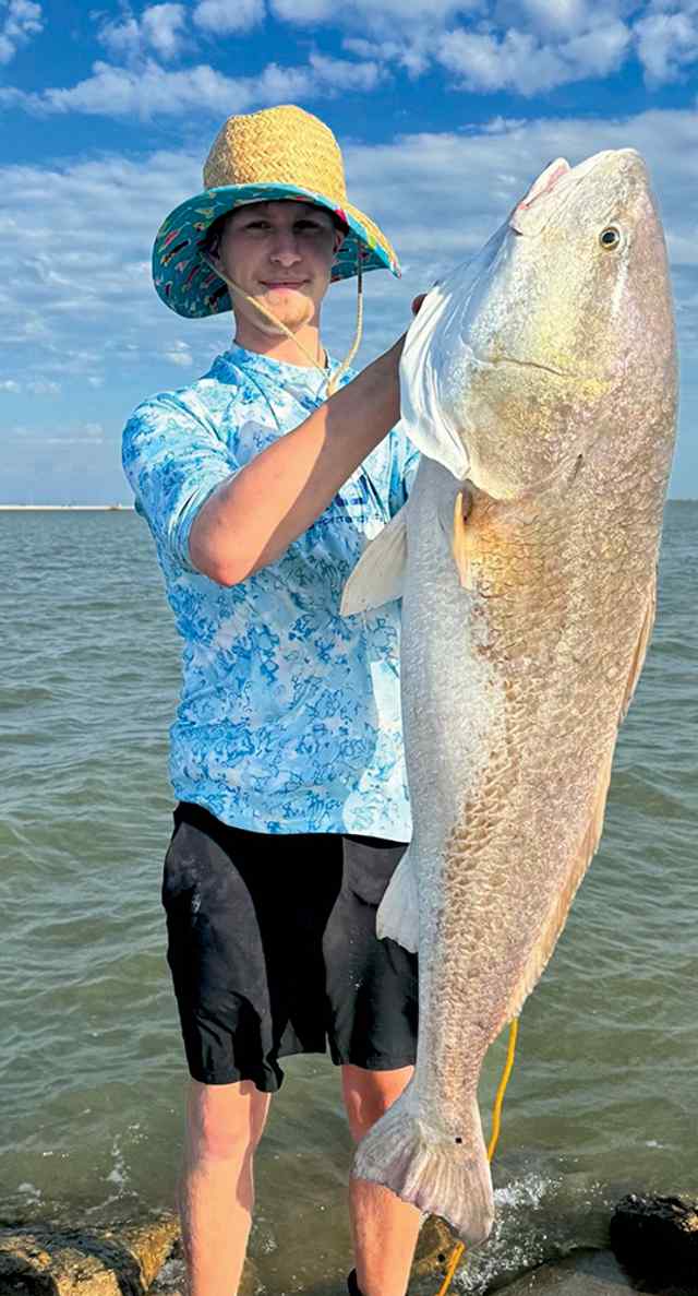 Preston Mace Laguna Madre 56.4 lb 54.5" Record Red!