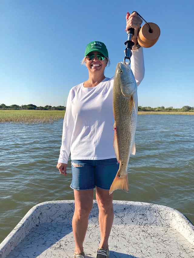 Angie Reynolds Lavaca Bay - 26.5" redfish