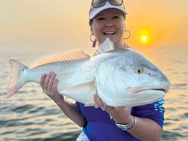Kristine Stubbs Galveston Bay - bull red