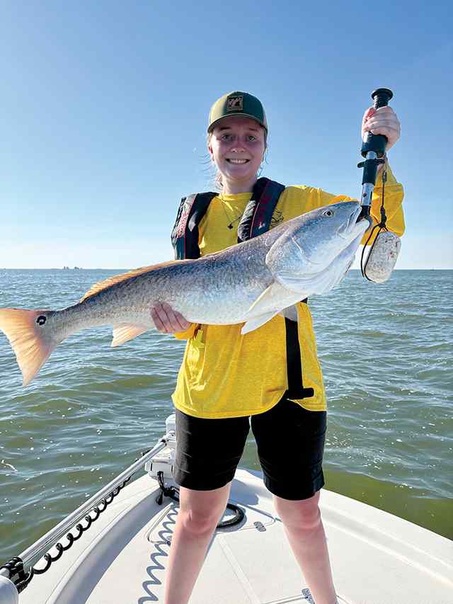 Amber Deckman Galveston Bay - 40" redfish