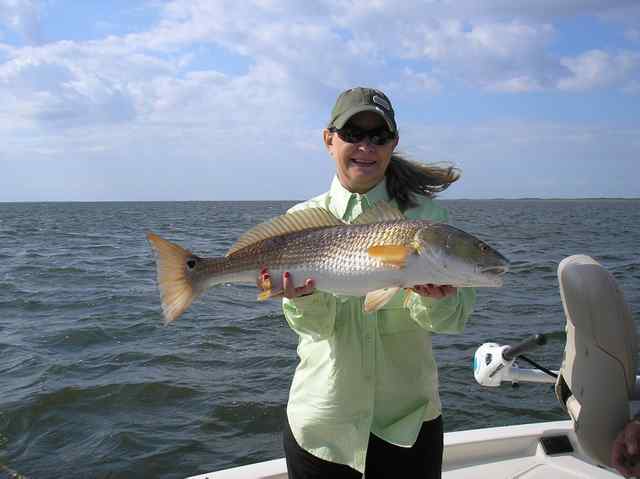 Linda Petereks King Ranch Shorelinefirst redfish!