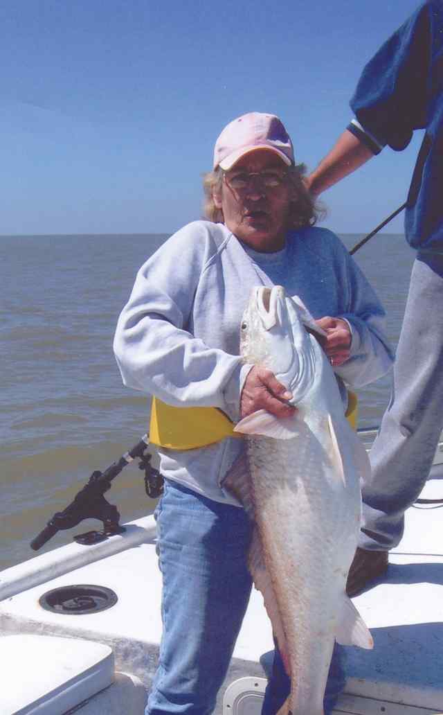 Phyllis Foster You are never too old to go out and land fish!