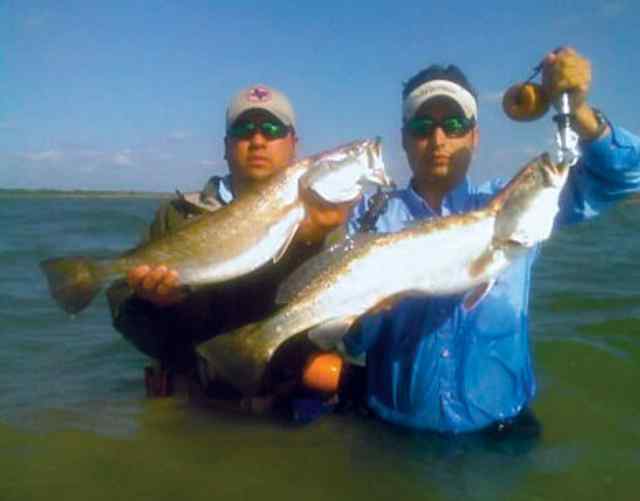Steven Morales & Ruben Pena Baffin Baypair of trout