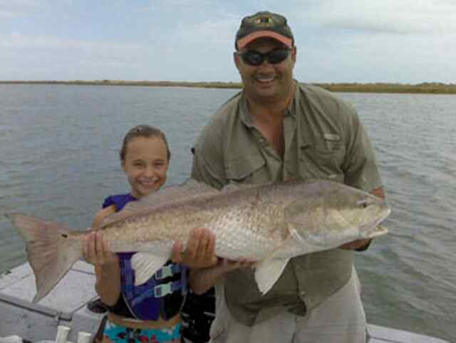 Cailyn & Ryan McComb Port O'Connor43&quot; redfish