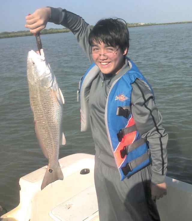 Anthony McIntosh Laguna Madre29&quot; first redfish!