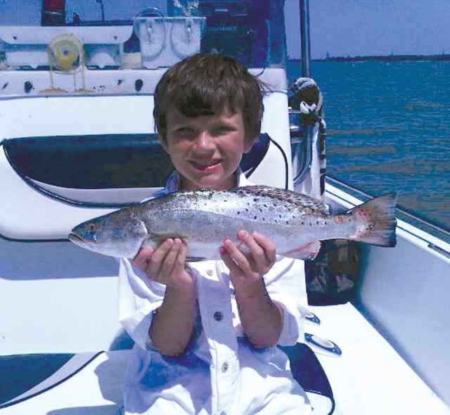 Cody Fish Trinity Bay22&quot; personal best trout!