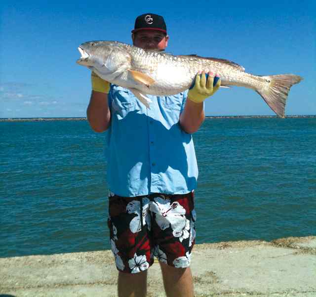Cody Jake Port Aransas40&quot; 28lb first redfish!