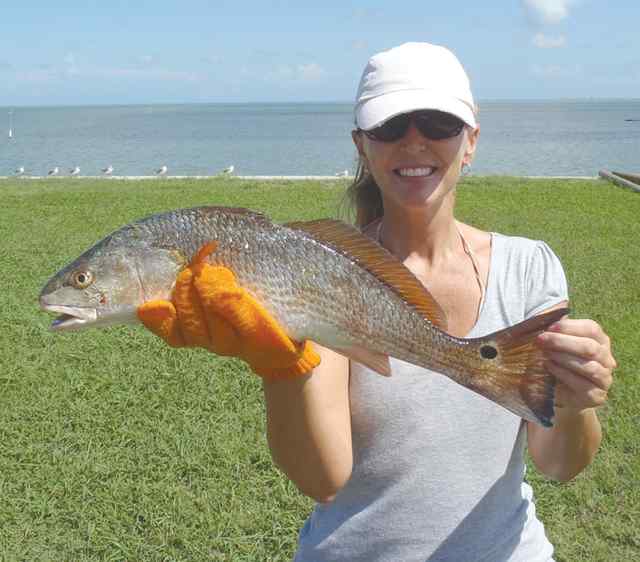 Beth Lewis Lower Lagunafirst keeper redfish!