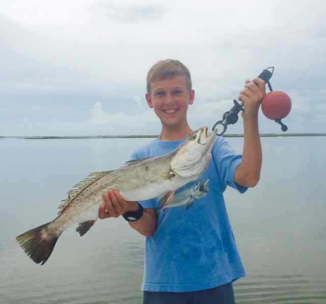 Cannon Post West Galveston Bay25&quot; trout