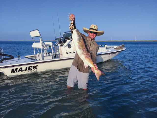 Nathan Barnett Packery Channel Bridge, North Padre Island40&quot; 32 lb redfish