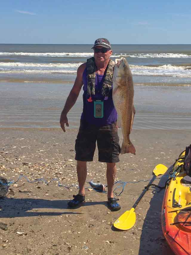 Jackie Holman Bolivar Peninsula39&quot; kayak red