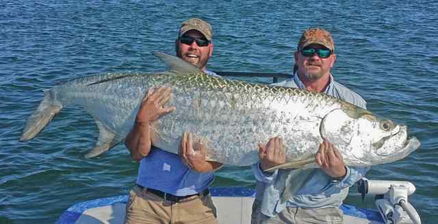 Mike Mackey & Matt Boettcher Port O'Connor7' 200 lb tarpon CPR