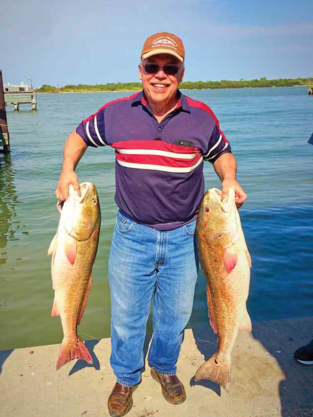 Ron Edge Galveston Bay - first bull reds!