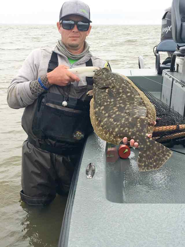 Tommy Sorrel Matagorda - 24.5" 6.5 lb flounder