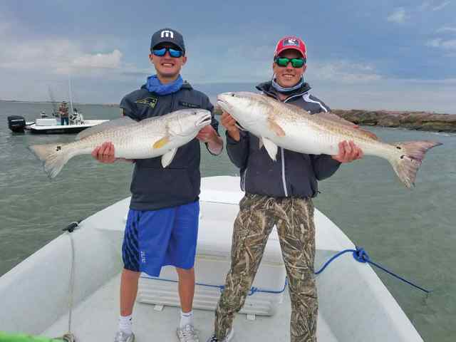 Gavin & Andrew POC jetties - 34" & 37" reds CPR