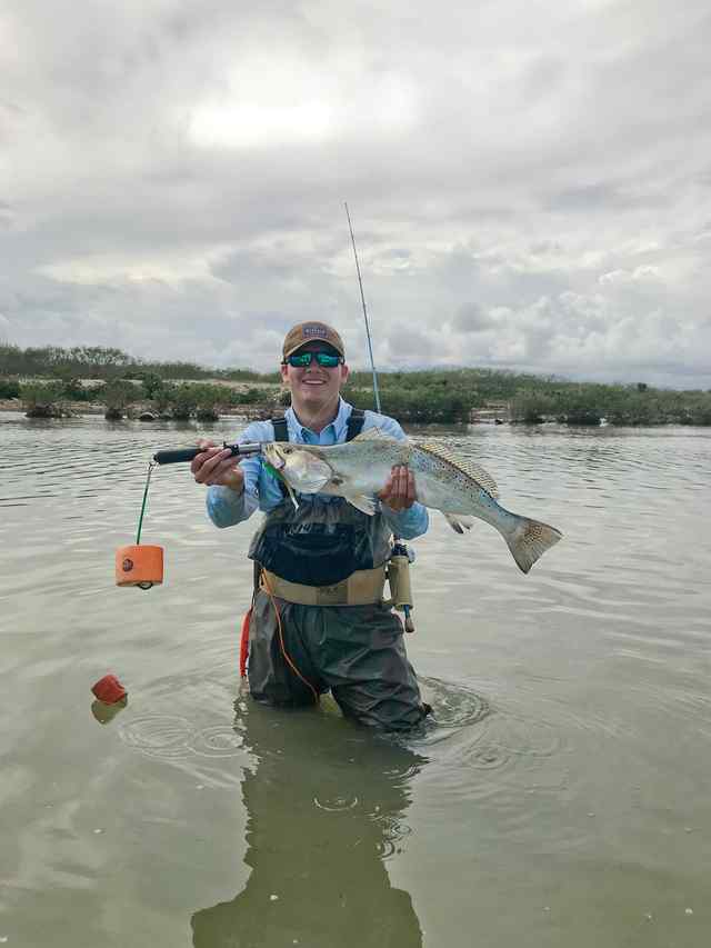 Tyler Juarez Lower Laguna Madre - 27" speckled trout CPR