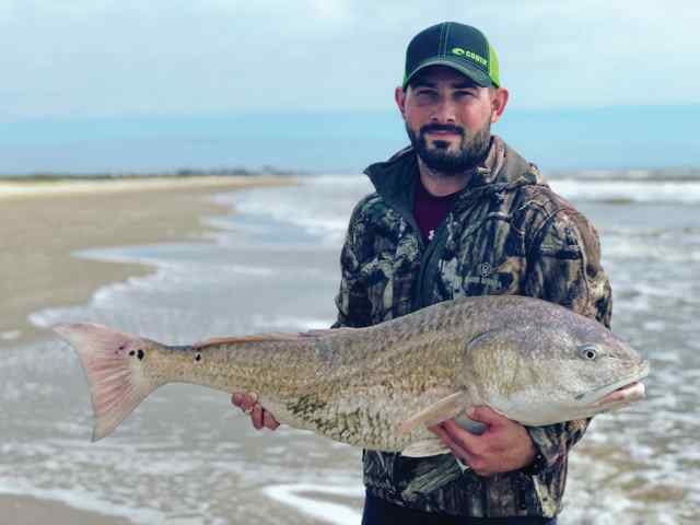 Nate Vrana Crystal Beach surf - 43" redfish