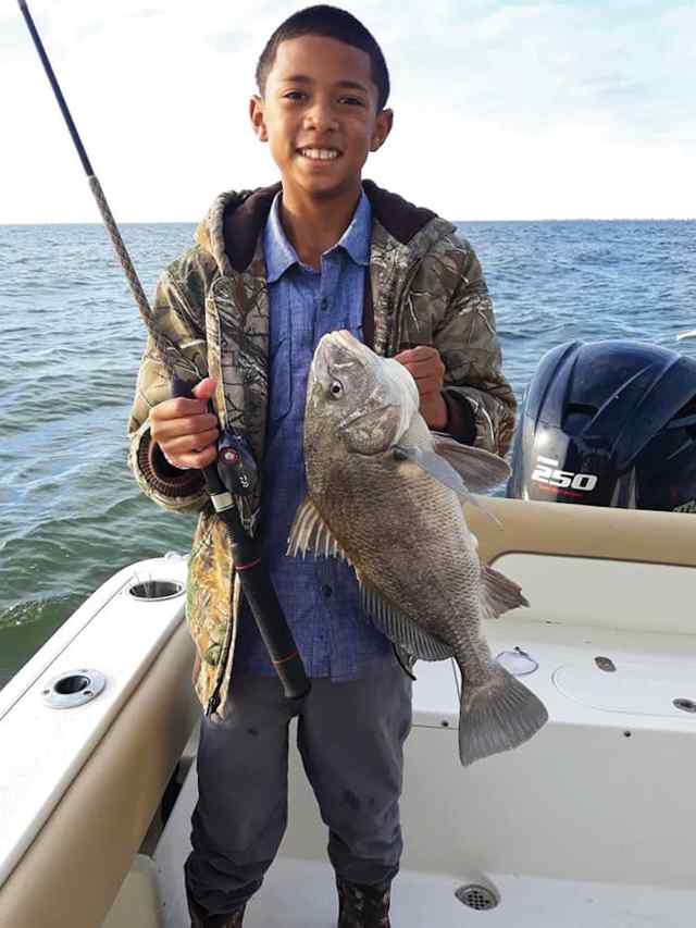 Aden Viet Johnson Galveston jetties - black drum