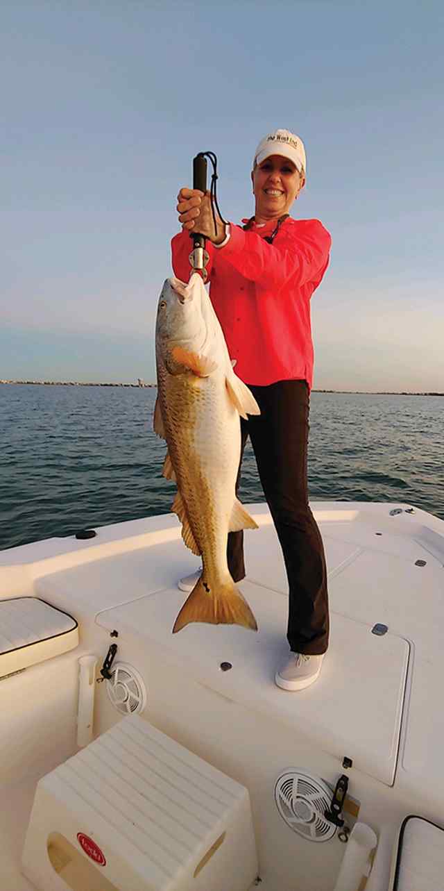 Sharon Gilbert Galveston West Bay - bull red CPR