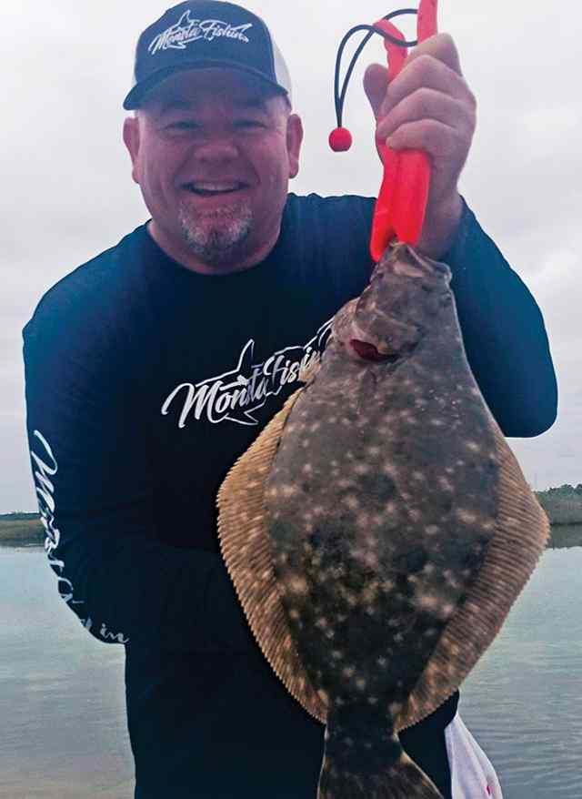 Trey Presley Magnolia Beach - 20" personal best flounder!