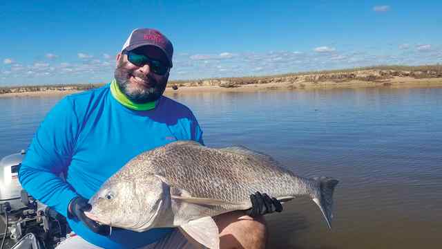 Mauricio Wheelock San Bernard River - black drum, caught on shrimp