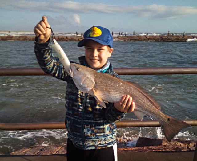 Ethan Betts Packery Channel Jetties - 24" first keeper red!