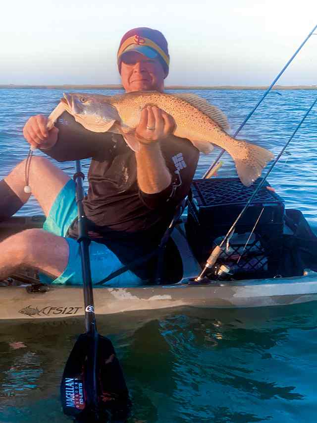 Donald Mason East Matagorda Bay - 27" personal best trout! CPR