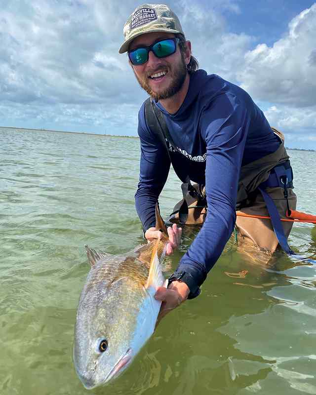 Braden Pichon Matagorda Bay - 32" redfish CPR