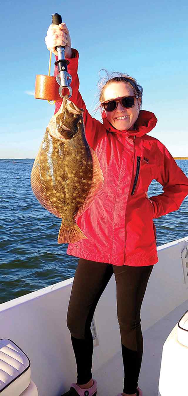Rachel Reininger West Galveston Bay - 20" flounder CPR