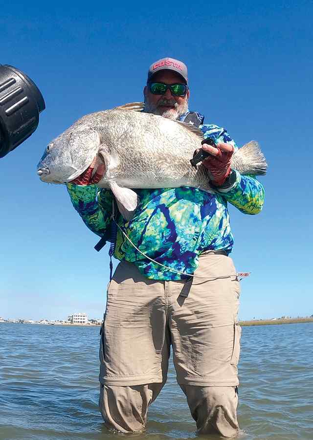 Mike Gartner West Galveston Bay - personal best black drum! CPR