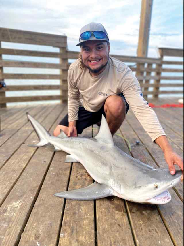 Joseph Thuet Port Lavaca Lighthouse Pier - 60" blacktip shark