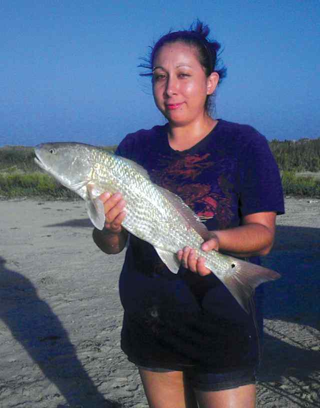 Lorenza Zamora South Bay - first keeper red!