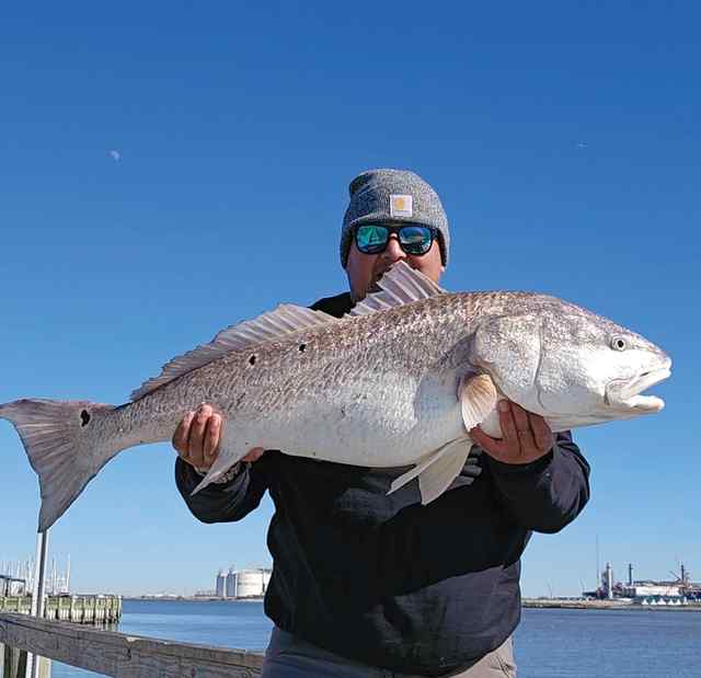 Richard Gonzales Port Arthur - 41" bull red, caught on live shrimp