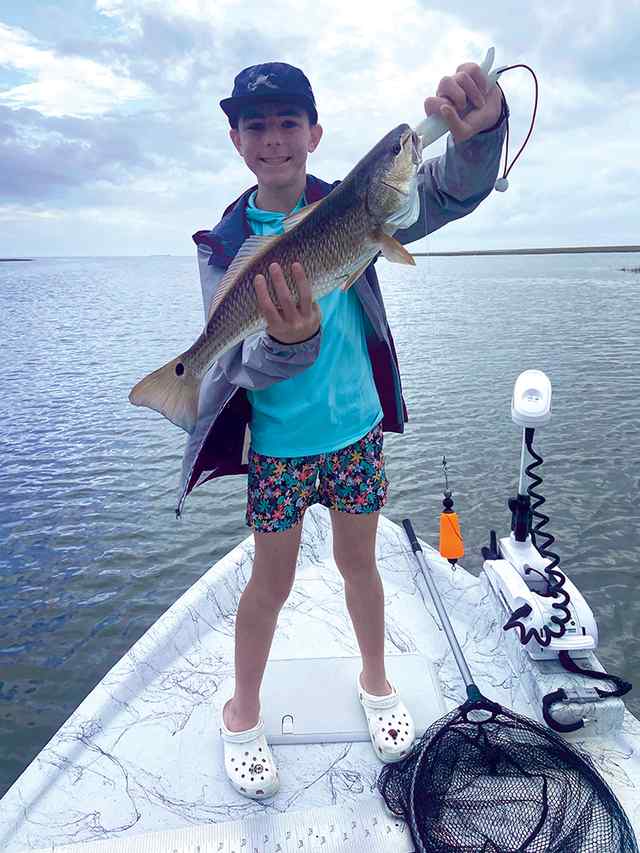 Mason Stueber West Matagorda - first redfish!