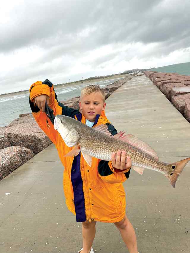 Ben Lalumia Port Aransas South Jetty - 26" redfish, caught on cut mullet
